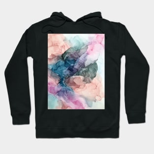 Heavenly Pastels 2: Original Abstract Ink Painting Hoodie